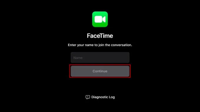 Bước 2 sử dụng FaceTime trên máy tính Windows