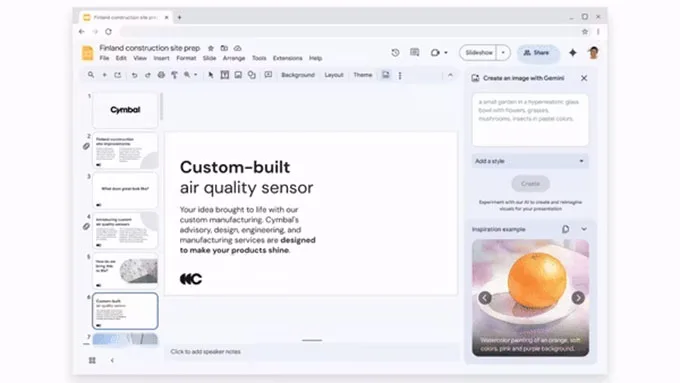Giúp tôi thiết kế: Hình ảnh sáng tạo trong Google trang trình bày