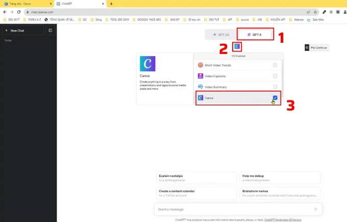 Cách tích hợp Canva Plugin trên ChatGPT