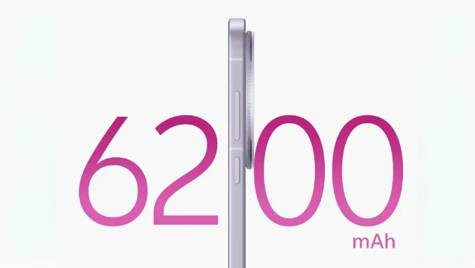 Vivo X200s sở hữu viên pin 6200 mAh