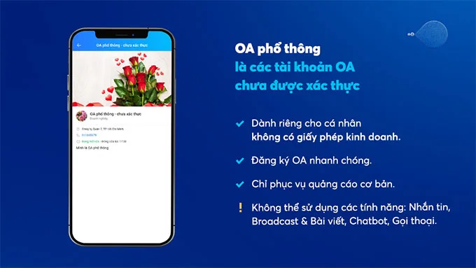 Những thông tin cần biết chính sách mới của Zalo, Zalo Bussiness, Zalo OE
