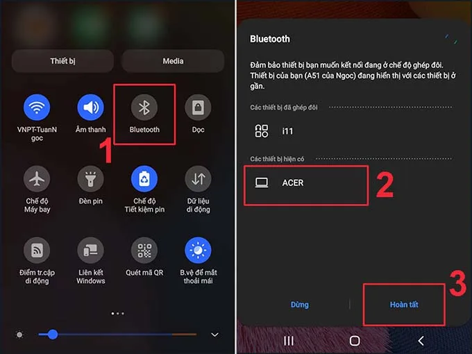 Kích hoạt Bluetooth trên điện thoại