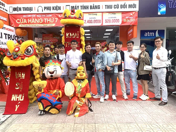 Hình ảnh khai trương cửa hàng 396 Nguyễn Thị Thập, Quận 7