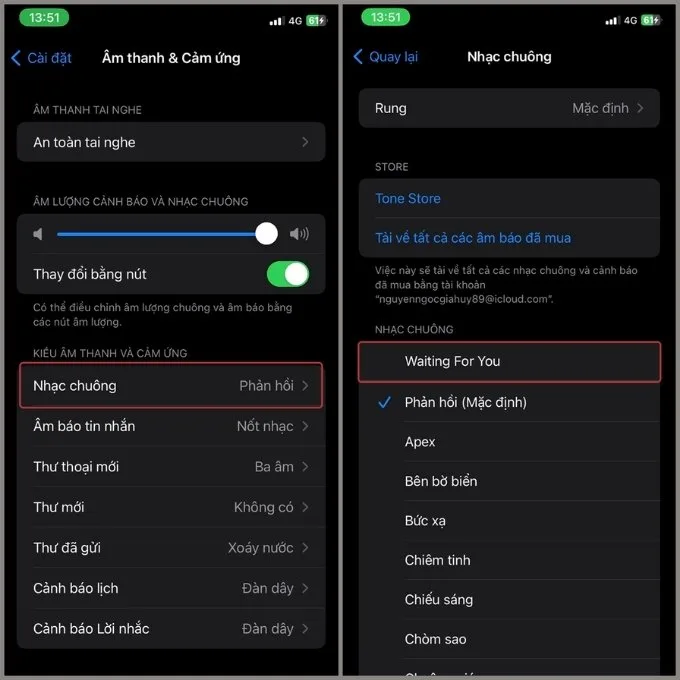 Cài nhạc chuông cho iPhone qua iTunes máy tính