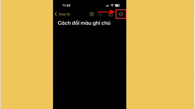 Cách đổi màu nền cho từng ghi chú trên iPhone