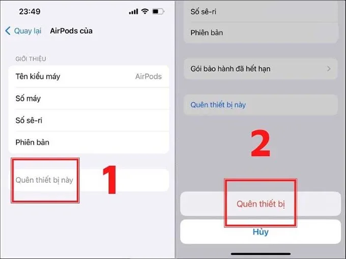 Reset lại Airpods Pro