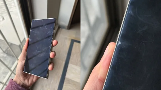 Tình trạng Samsung S24 Ultra bị lỗi màn hình bong lớp phủ