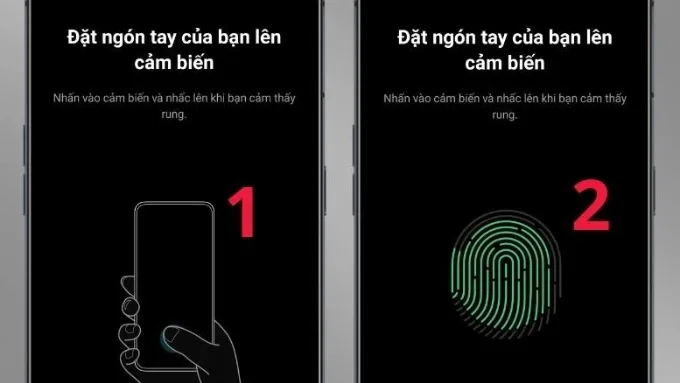 Cách mở khóa điện thoại OPPO bằng dấu vân tay