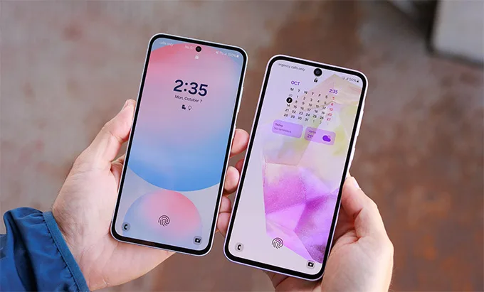 Màn hình Samsung S24 FE và Samsung A35 5G