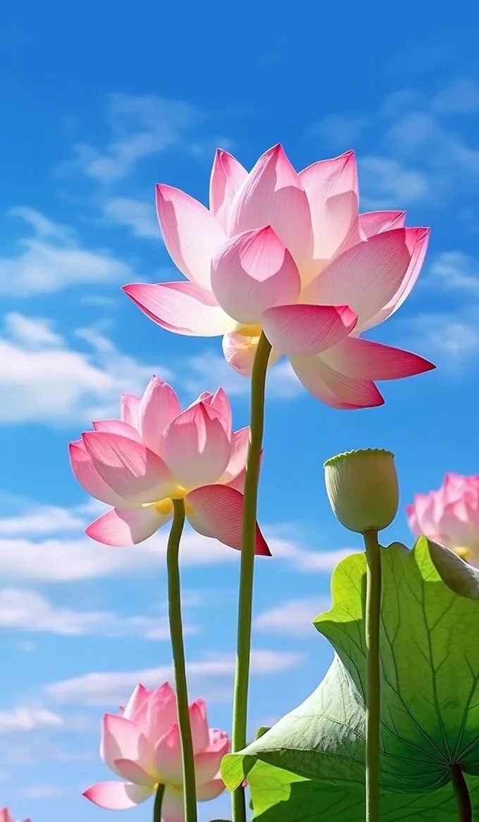 Hoa sen hồng là hình nền phổ biến trên điện thoại