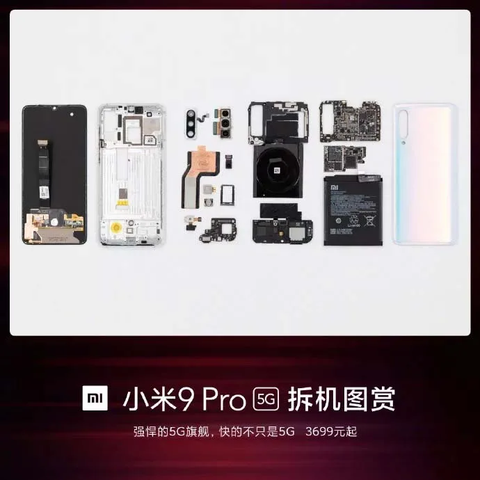 Mổ bụng bên trong điện thoại Xiaomi Mi 9 Pro 5G có gì thú vị?