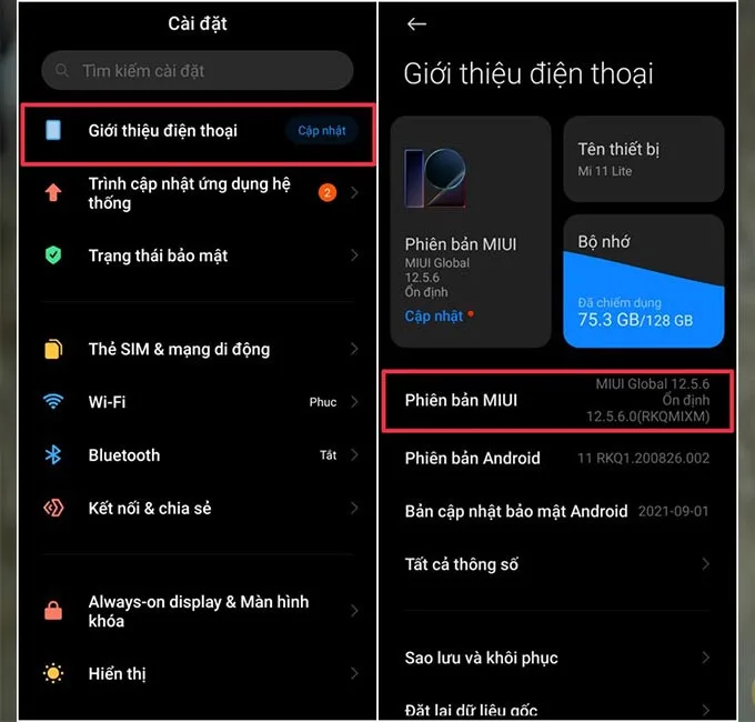 Tăng bộ nhớ đệm cho điện thoại Xiaomi