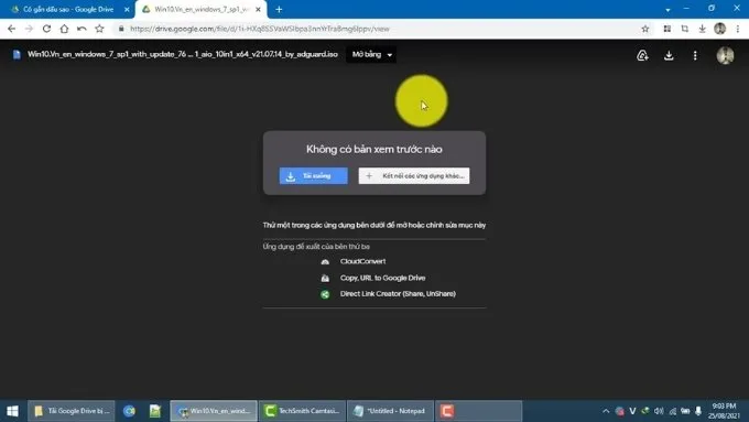Nguyên nhân file không có bản xem trước trên Google Drive