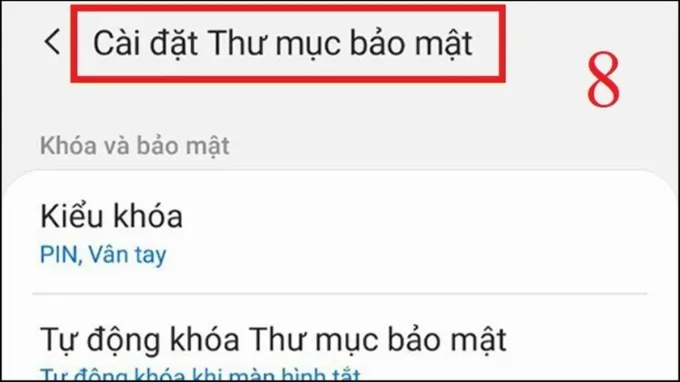 Cách khóa ứng dụng trên Samsung bằng dấu vân tay