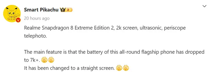 Realme GT 8 Pro lộ thông số kỹ thuật sớm trước nhiều tháng