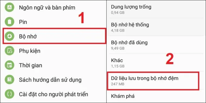 Xóa bộ nhớ đệm trên Xiaomi