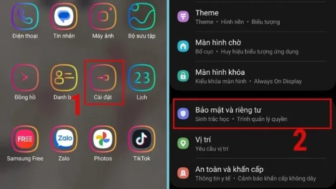 Cách khóa ứng dụng trên Samsung bằng thư mục bảo mật