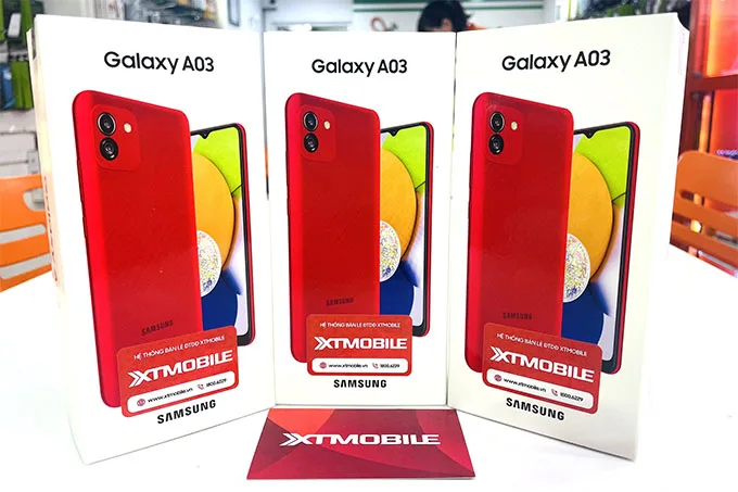 Galaxy A03 giá chỉ còn 2,19 triệu tại XTmobile