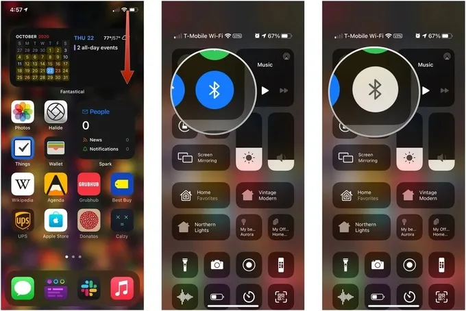 Bật/ tắt kết nối Bluetooth