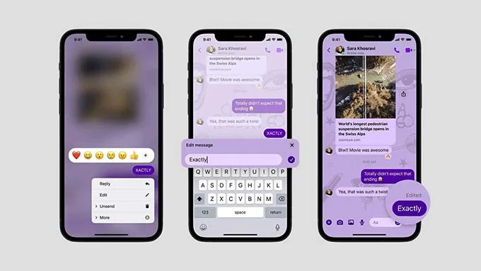 Cách chỉnh sửa tin nhắn đã gửi trên Messenger