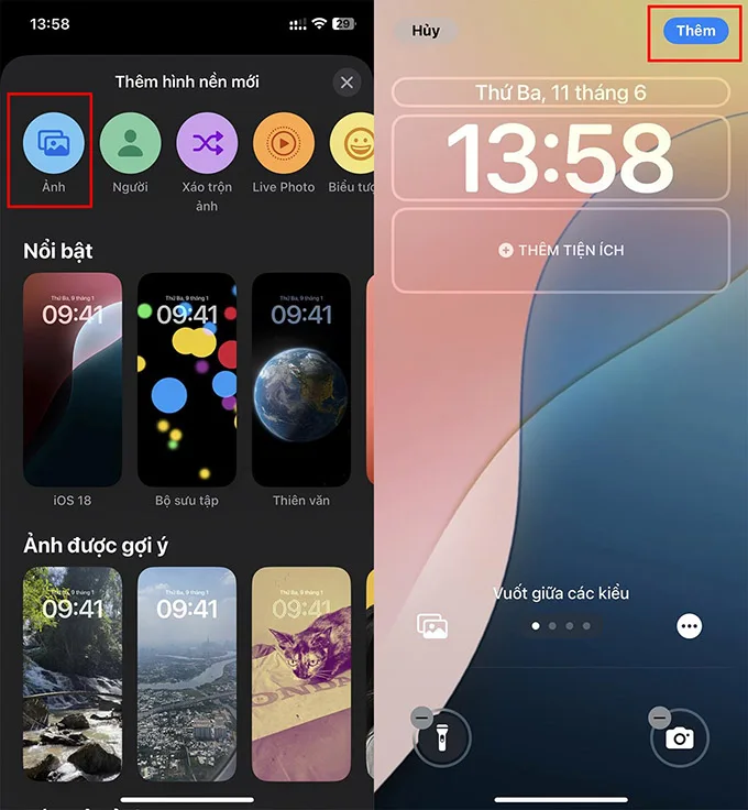 Hướng dẫn cách cài đặt và thay đổi hình nền iOS 18 nhanh chóng trên iPhone
