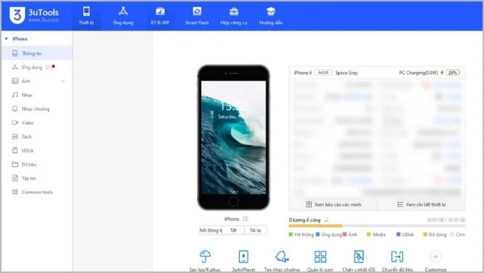 Dùng 3uTools cài nhạc chuông cho iPhone qua máy tính