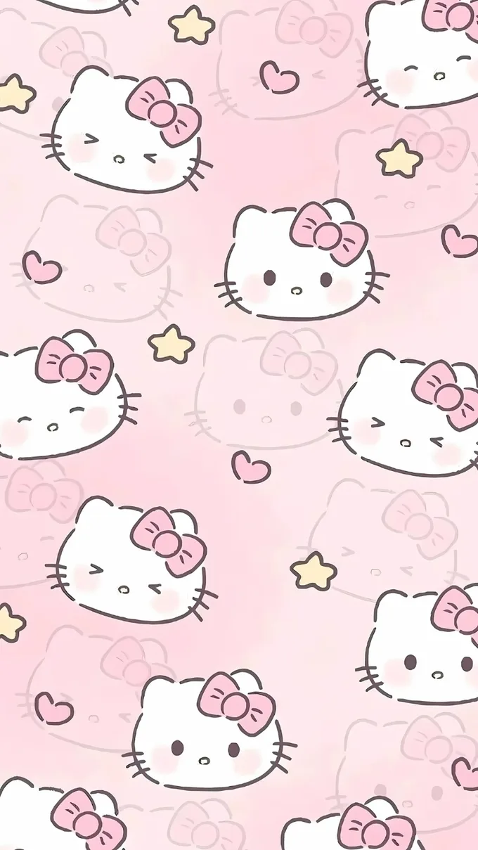 Hello Kitty màu hồng đẹp 2