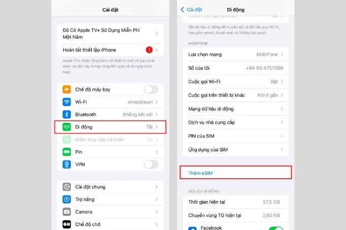 Hướng dẫn chi tiết cách lấy lại eSIM trên iPhone