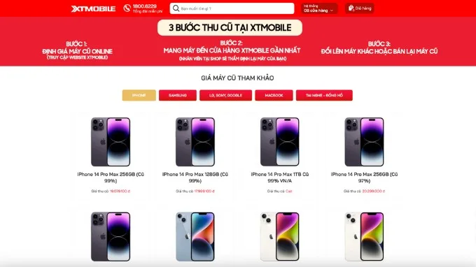 XTmobile thu cũ đổi mới iPhone