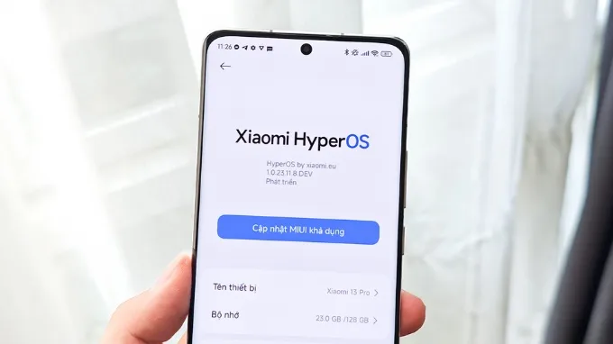 Cập nhật máy lên phiên bản mới
