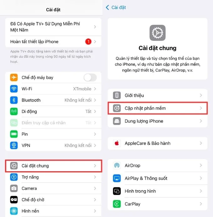 Cách cập nhật phần mềm iPhone thủ công