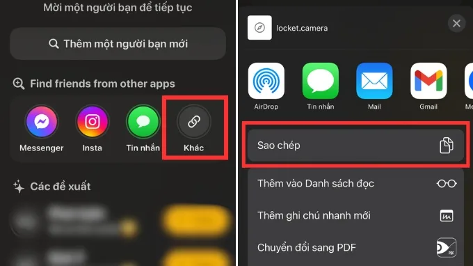 Sao chép liên kết thủ công