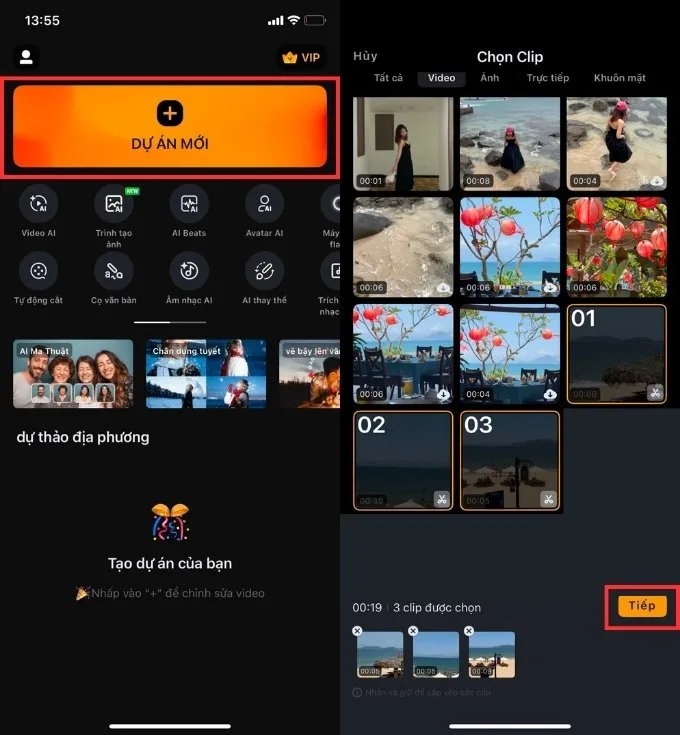 Cắt ghép video trên iPhone bằng ứng dụng Viva Video