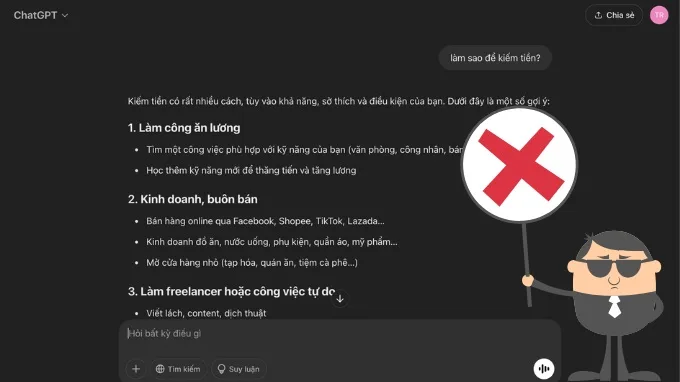Các lỗi sai phổ biến khi đặt prompt ChatGPT 