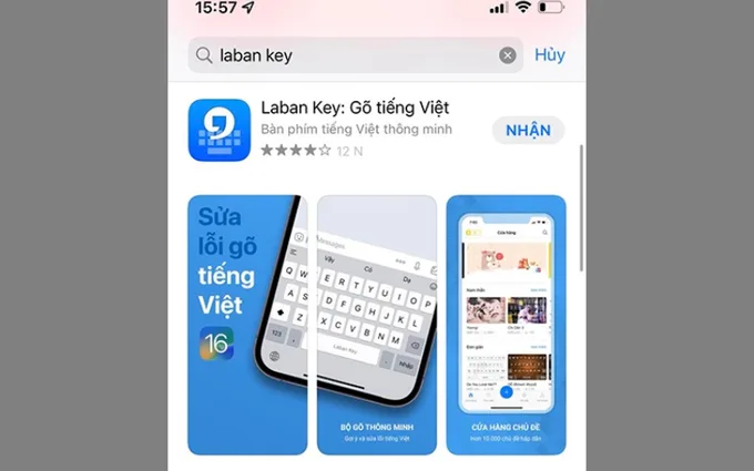 Cài đặt ứng dụng để tạo bàn phím mới