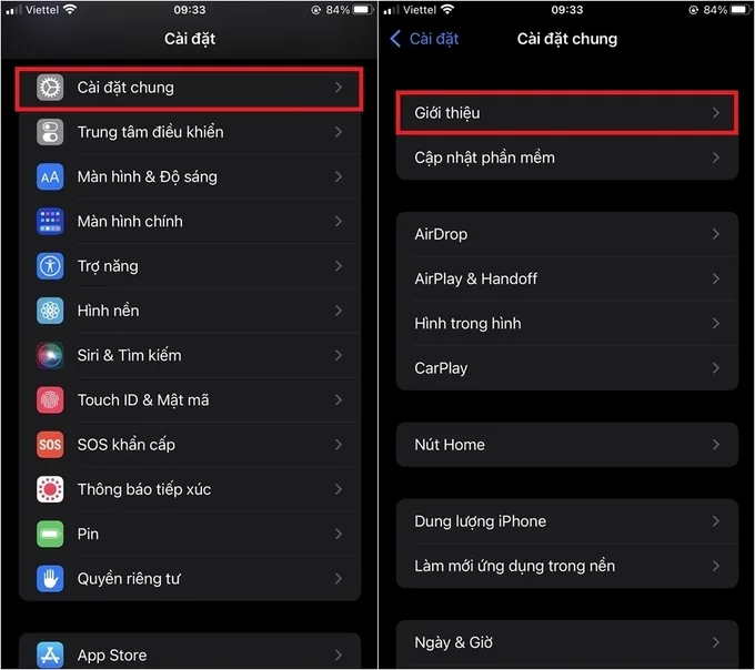tiến hành truy cập vào Cài đặt