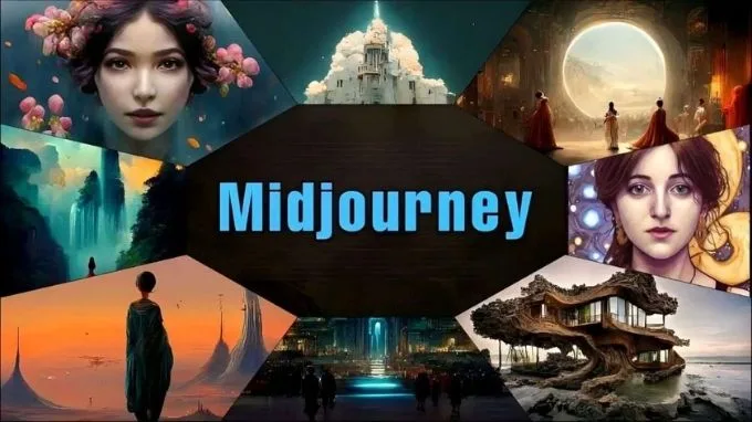 dụng tạo ảnh bằng AI online midjourney