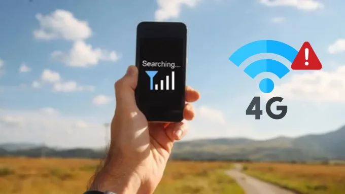 Khu vực sử dụng không có 4G