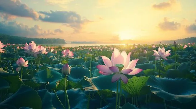 Những hình nền hoa sen cho máy tính