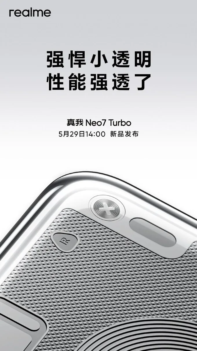 Realme Neo 7 Turbo sẽ được ra mắt vào ngày 29 tháng 5