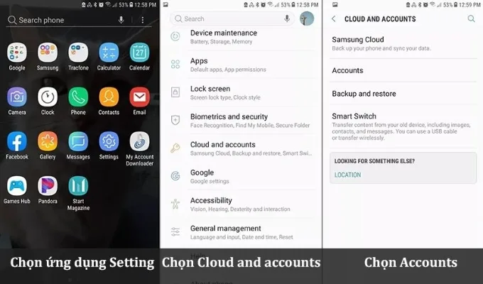 Cách đăng nhập Samsung Cloud trên điện thoại