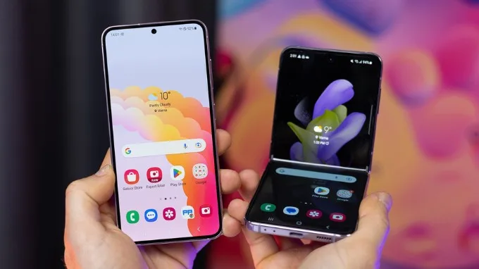 So sánh thiết kế của Galaxy S23 và Galaxy Z Flip 4