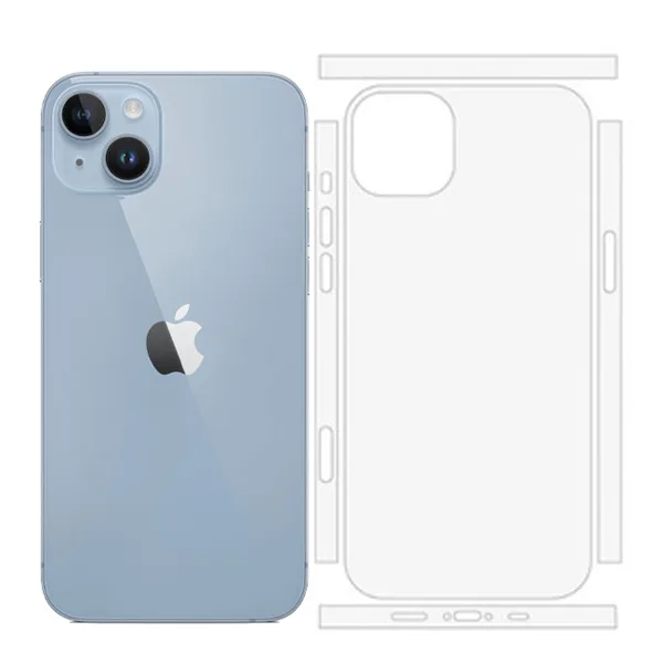 Miếng dán dẻo nhám PPF mặt sau iPhone 14 Plus - hình ảnh sản phẩm