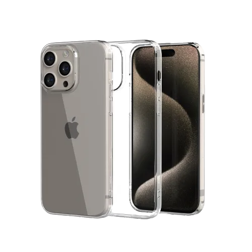 Ốp lưng cứng trong suốt Mipow Transparnet Case iPhone 15 Pro Max - hình ảnh sản phẩm