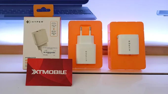 Củ sạc 2 cổng Hyperjuice 20W có 2 kiểu thiết kế chấu