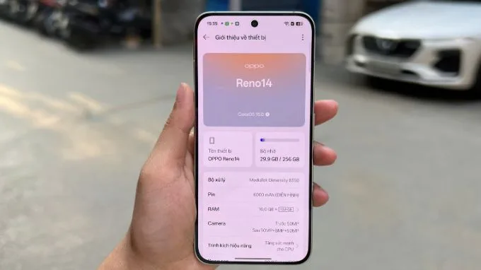 Viên pin 6000mAh sử dụng cả ngày dài, sạc nhanh 80W SUPERVOOC