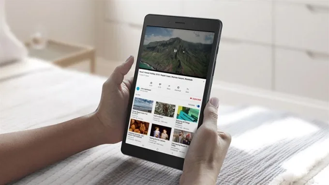 Thiết kế Galaxy Tab A8 2021 mỏng nhẹ