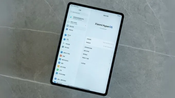 hệ điều hành của Xiaomi Pad 6S Pro 12.4 inch