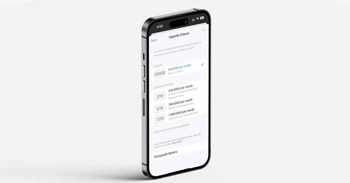 Apple chính thức ra mắt gói iCloud+ 6TB và 12TB mới