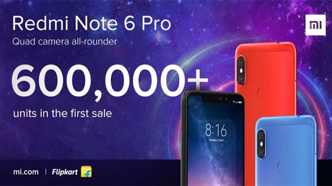 Xiaomi Redmi 6 Pro bán được 600.000 bản chỉ sau vài ngày ra mắt